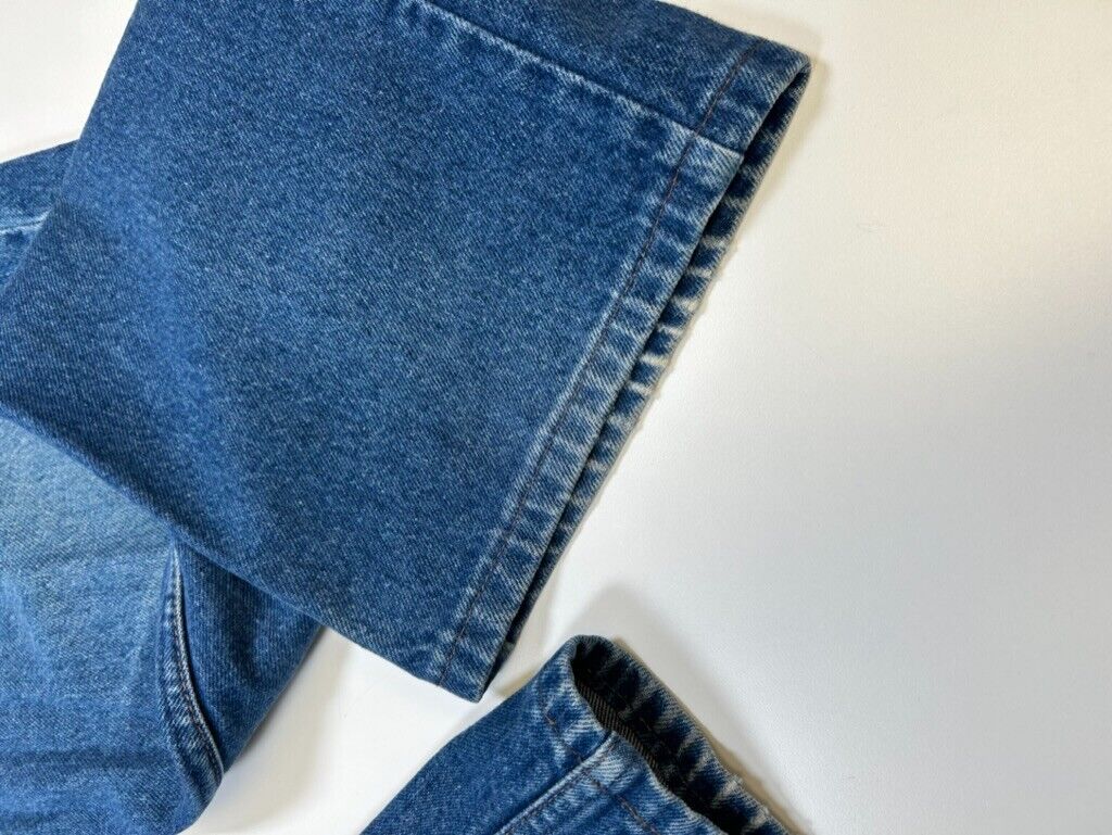 Vintage 90s Levi's Orange Tab Straight Fit Dark Wash Denim Pants Size 42W