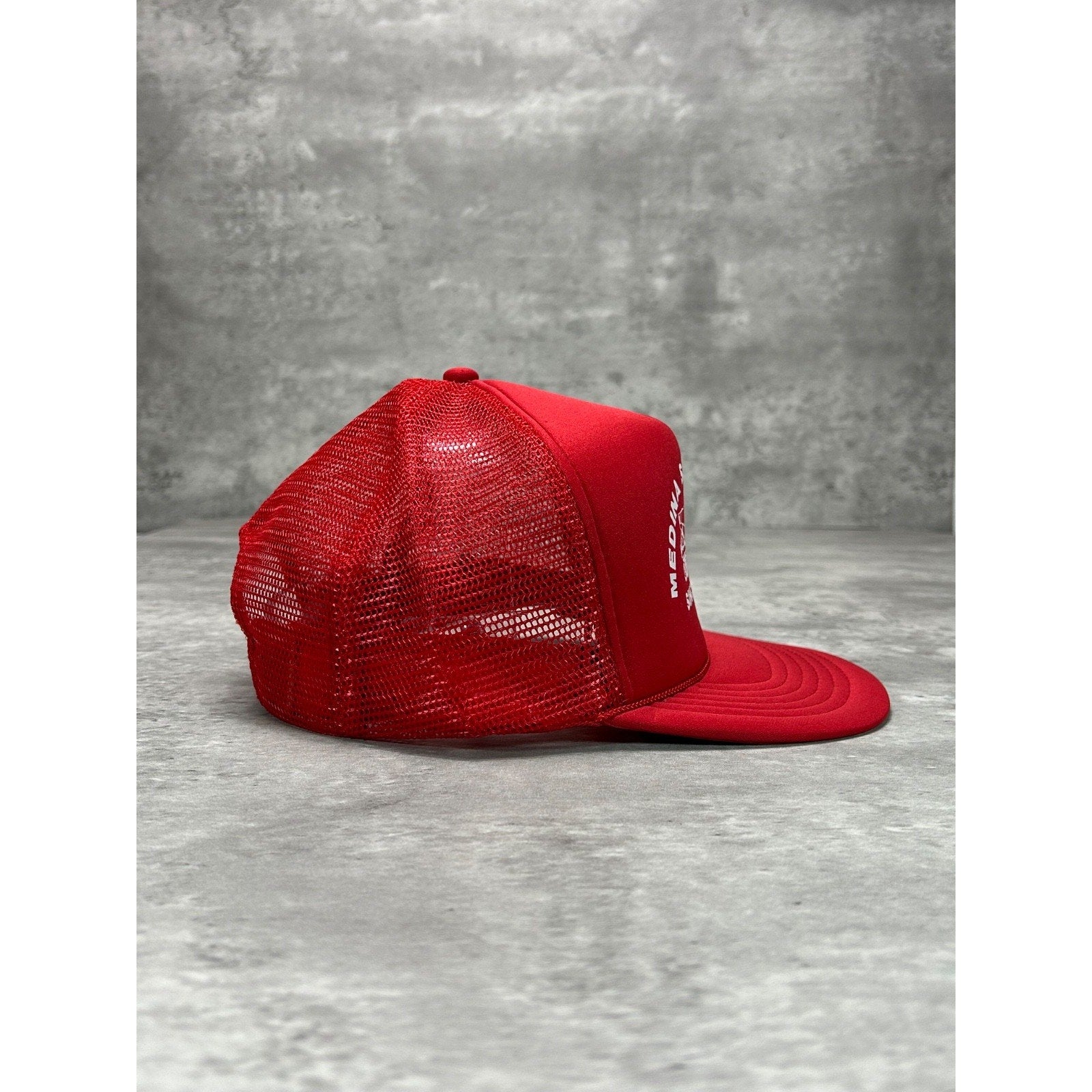 Vintage Medina Supply Co Graphic Spellotu Trucker Snapback Hat OSFA