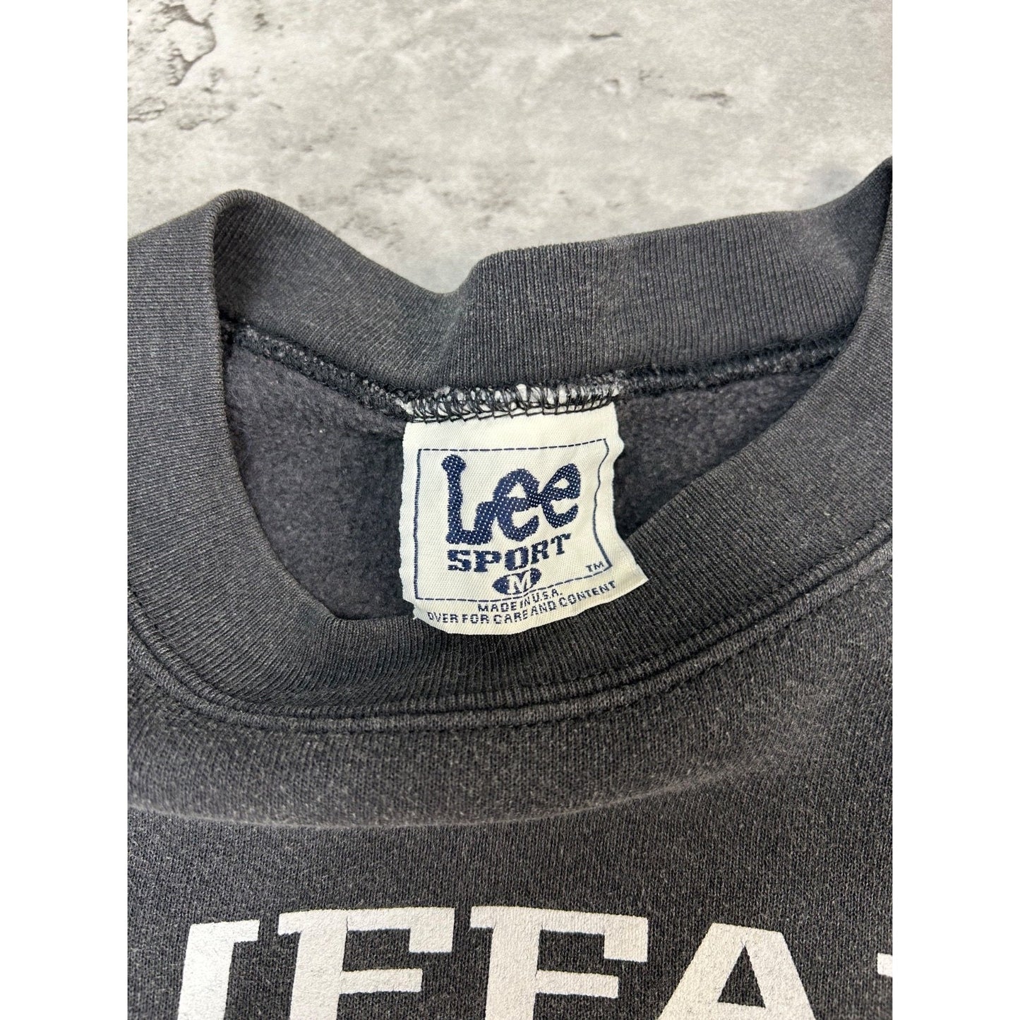 Vintage 90s Buffalo Sabres NHL Graphic Spellout Hockey Sweatshirt Size Medium