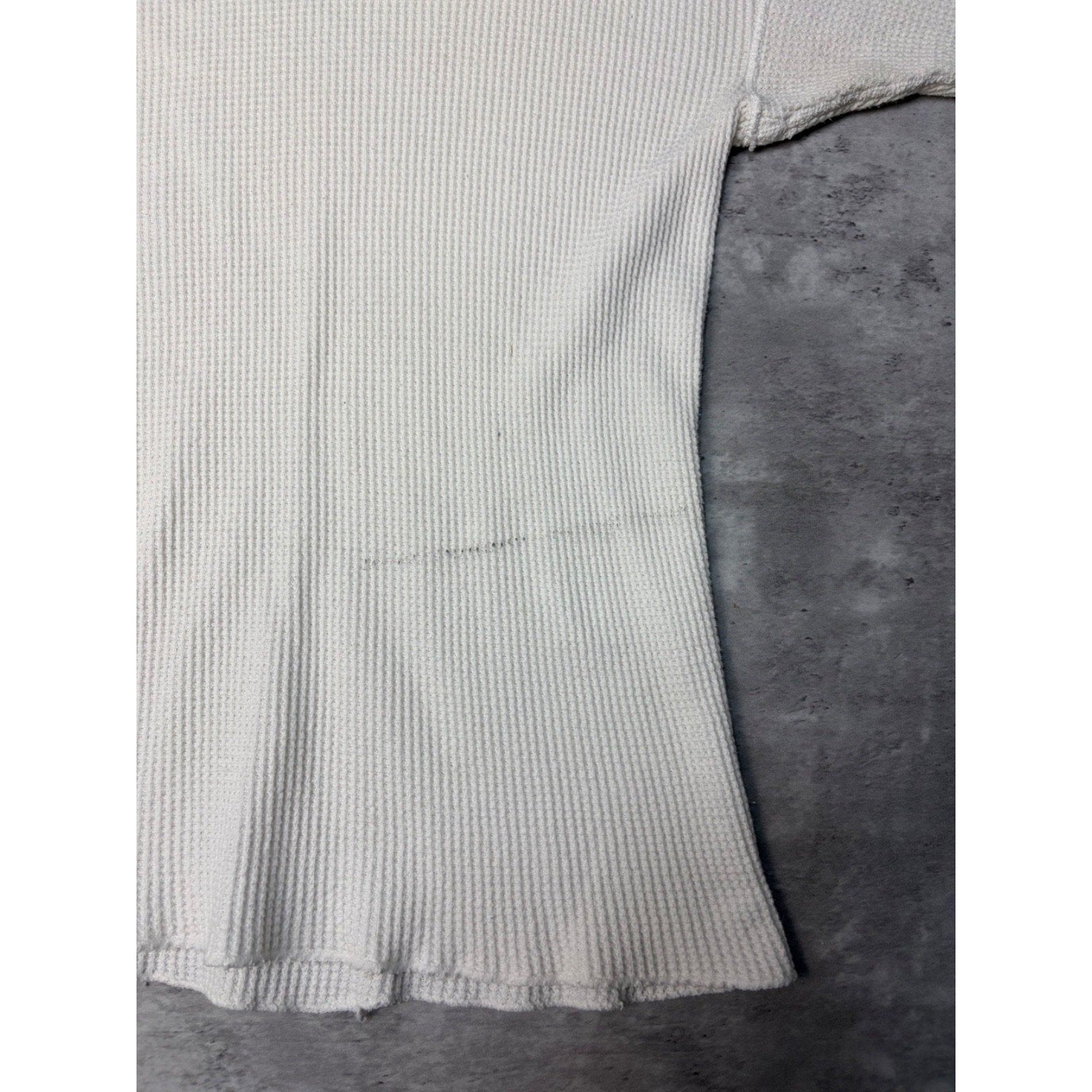 VTG 1970s Northwest Cotton Waffle Print Thermal Long Sleeve T-Shirt Size Medium