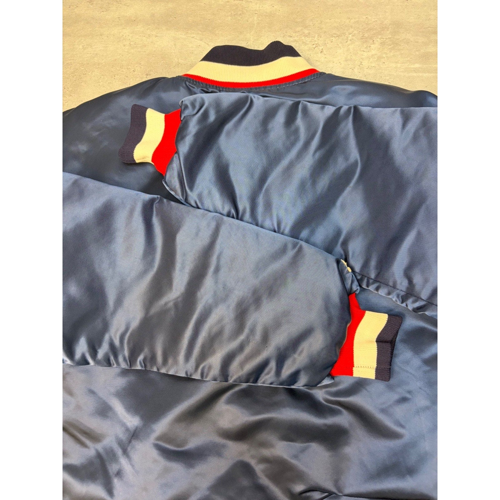 Vintage 90s Minnesota Twins MLB Embroidered Starter Satin Bomber Jacket Size XL