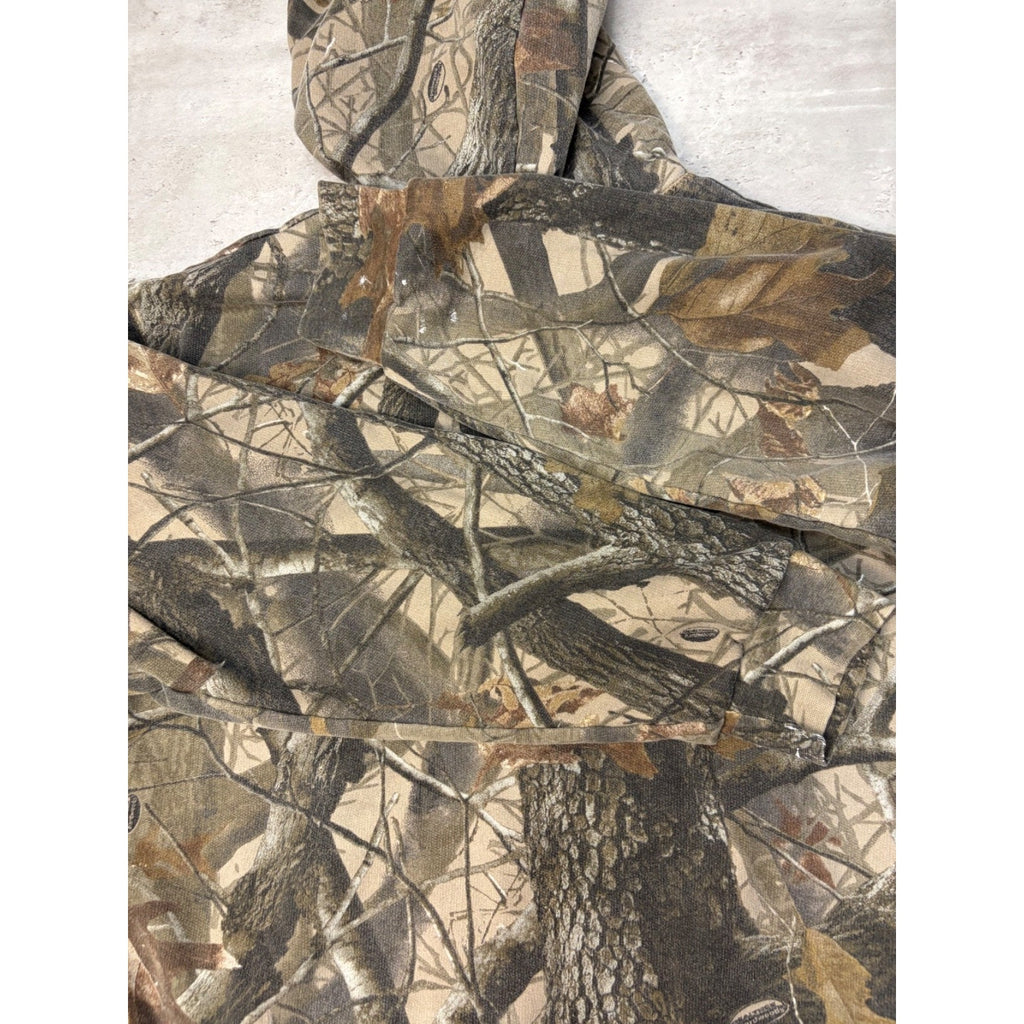 Vintage Outfitters Ridge Realtree Hardwoods Reversible Hooded Sweatshirt Size XL
