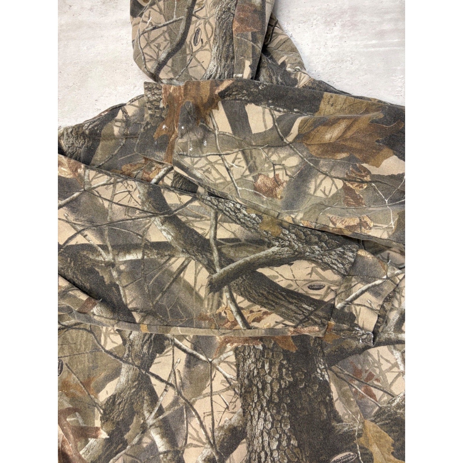 Vintage Outfitters Ridge Realtree Hardwoods Reversible Hooded Sweatshirt Size XL