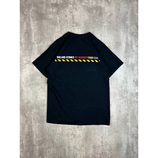 Vintage 1999 The Rolling Stones No Security Tour Rock Music Band T-Shirt Size Large