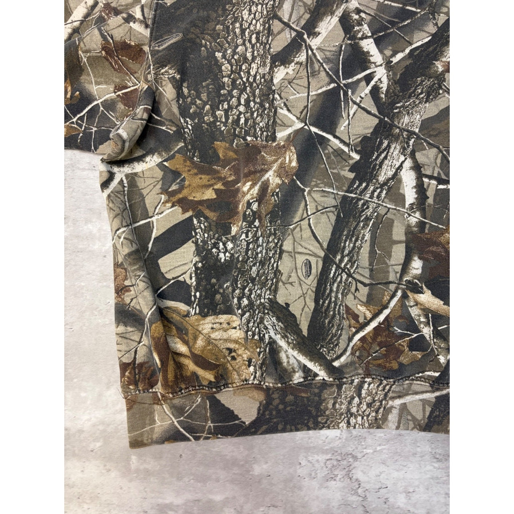 Vintage Realtree Hardwoods Hunting Camo Crewneck Sweatshirt Size 3XL