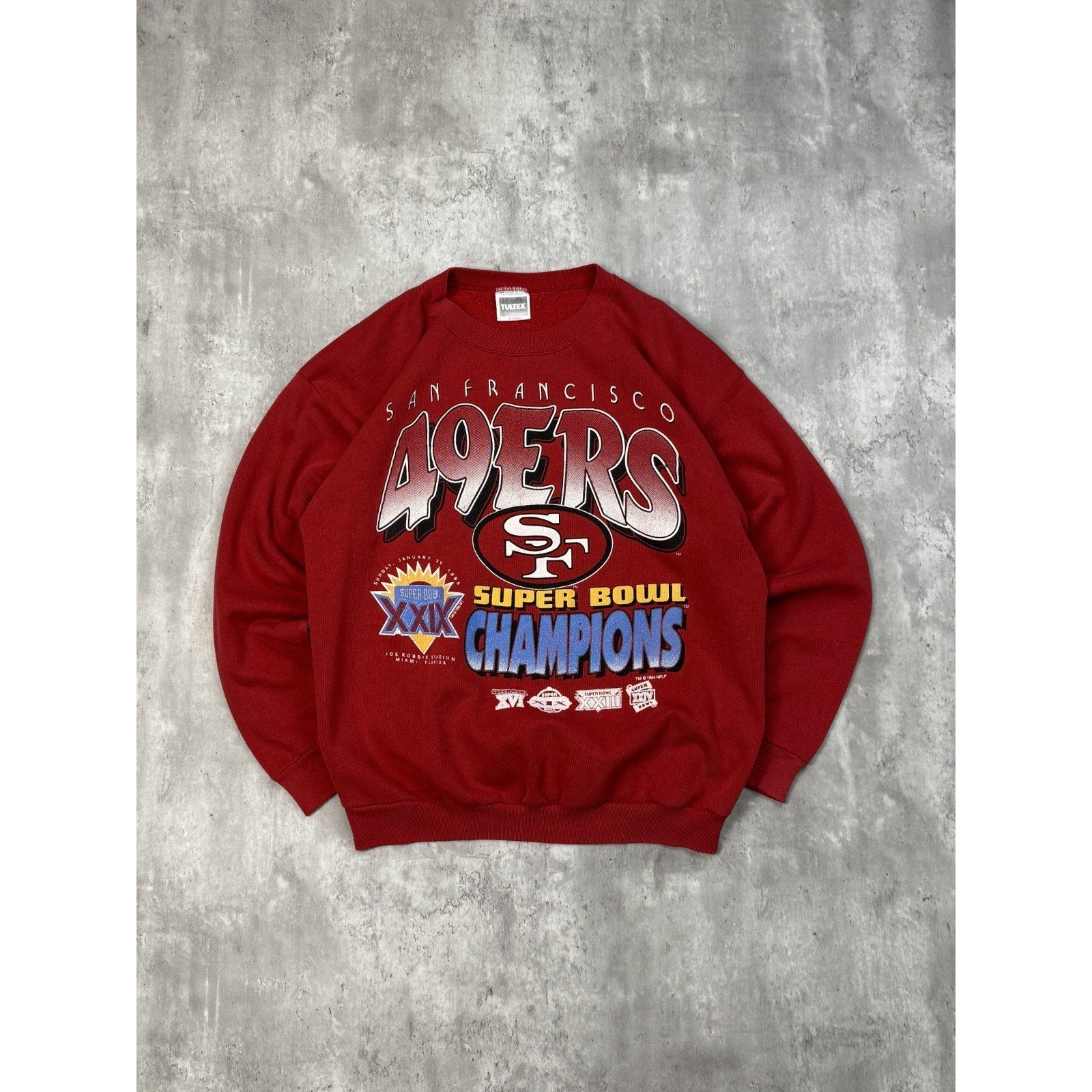 Vintage 1994 San Francisco 49ers NFL Super Bowl XXIX Champs Sweatshirt Size XL