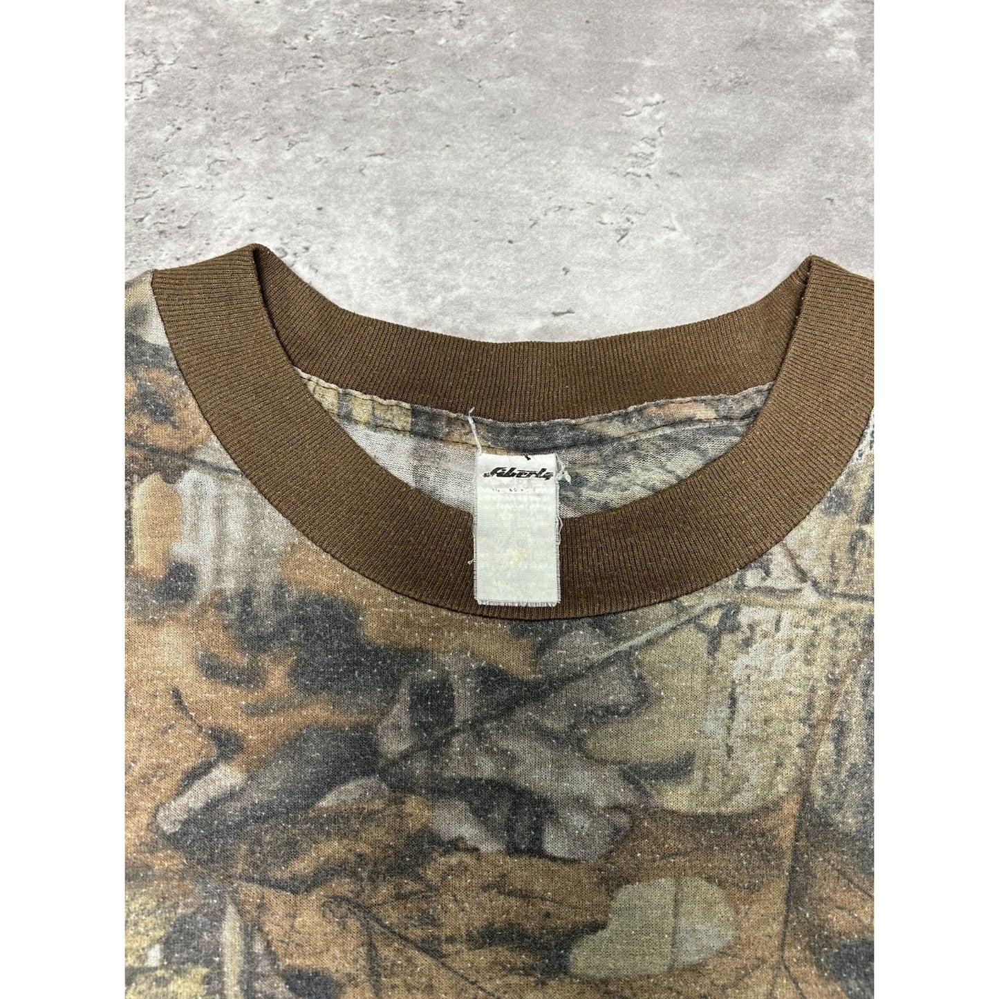 Vintage 90s Advantage Timber Tree Camo Hunting Long Sleeve T-Shirt Size Large