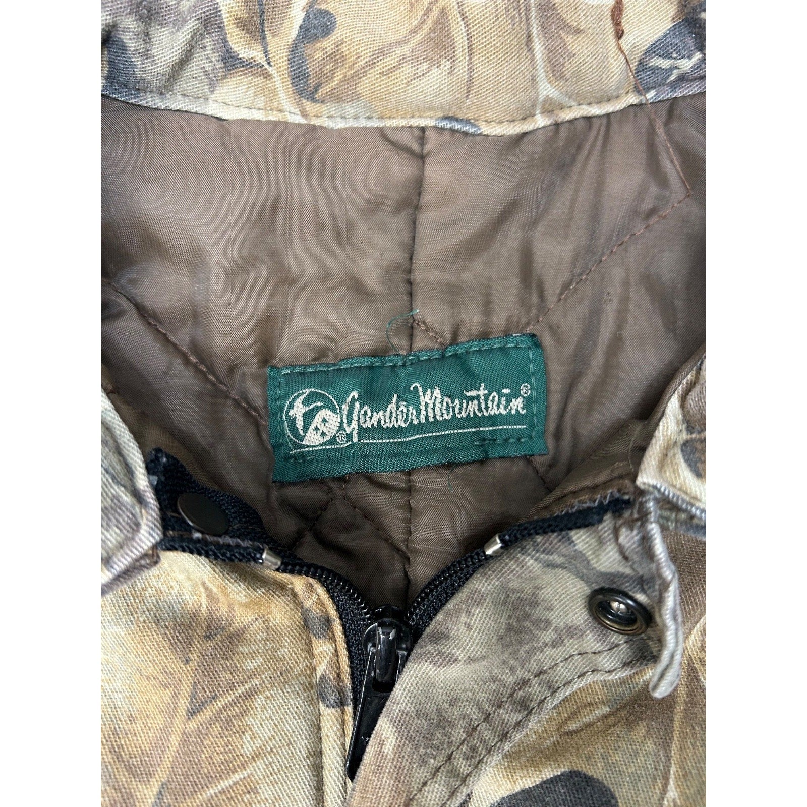 Vintage 90s Gander Mountain Advantage Camo Insulated Hunting Jacket Size Large