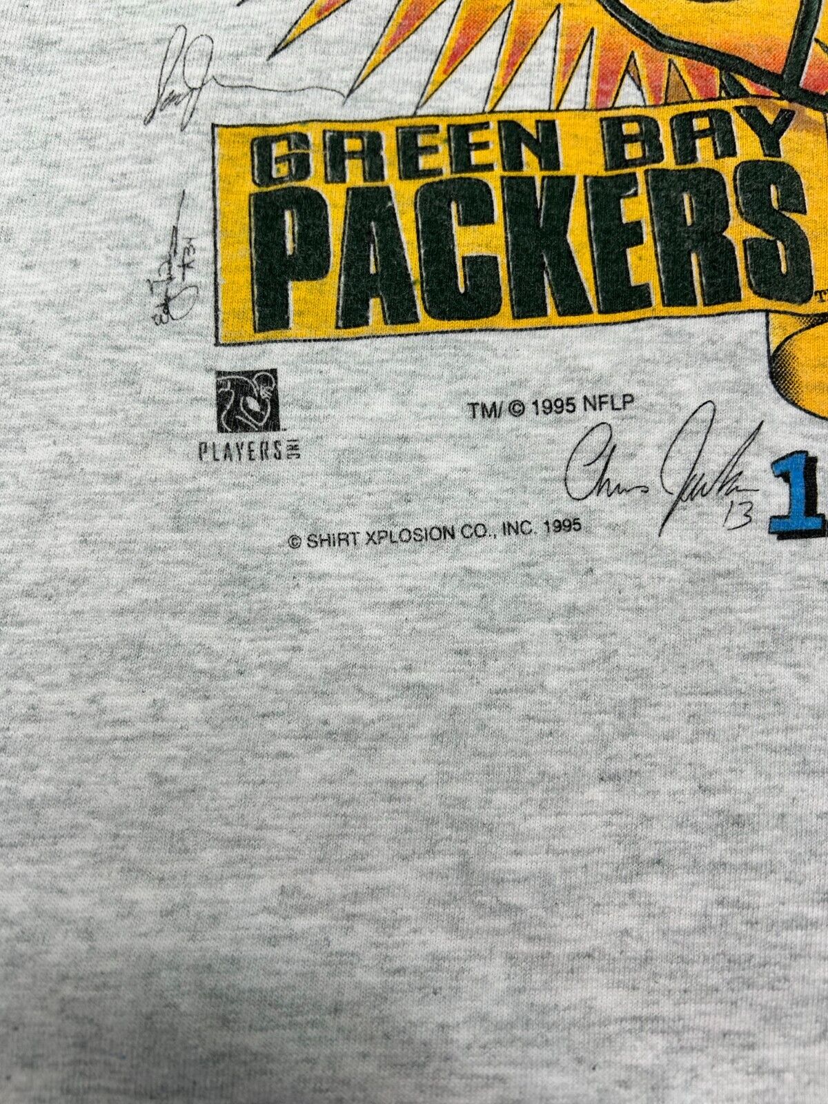 Vintage 1995 Packers Vs Cowboys NFL NFC Championship Football T-Shirt Size 2XL