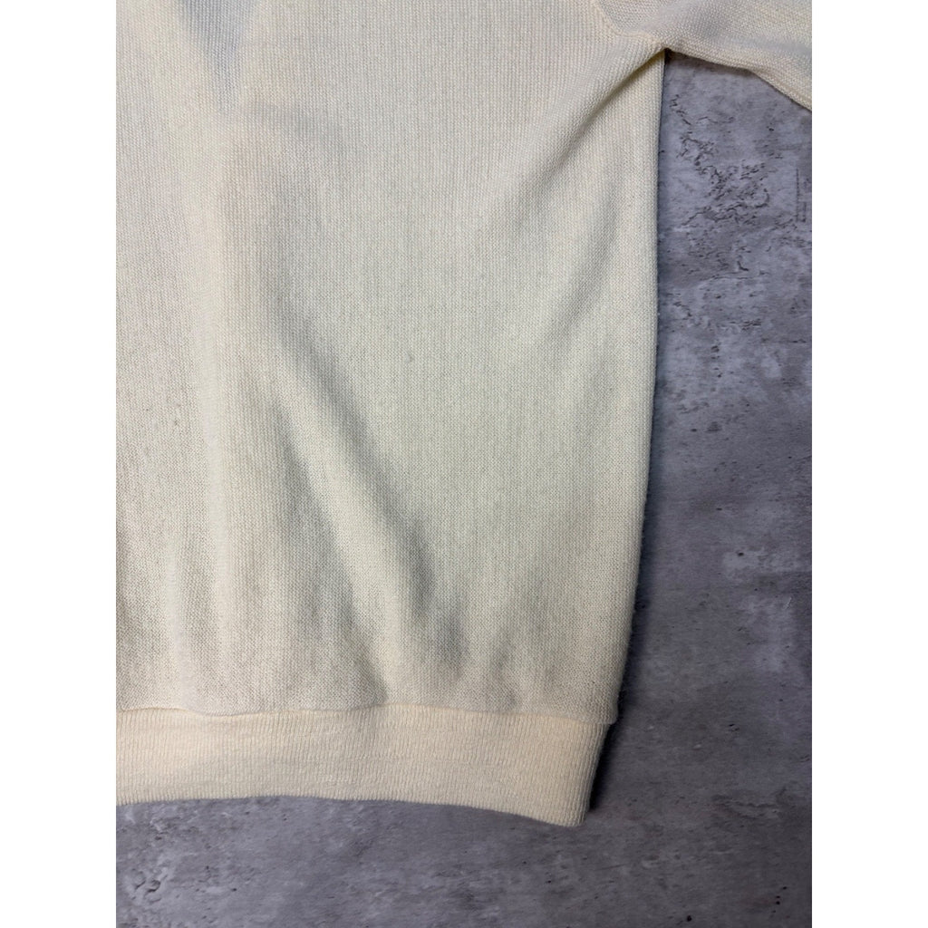 Vintage Lacoste Embroidered Logo Button Up Cardigan Sweater Size Medium