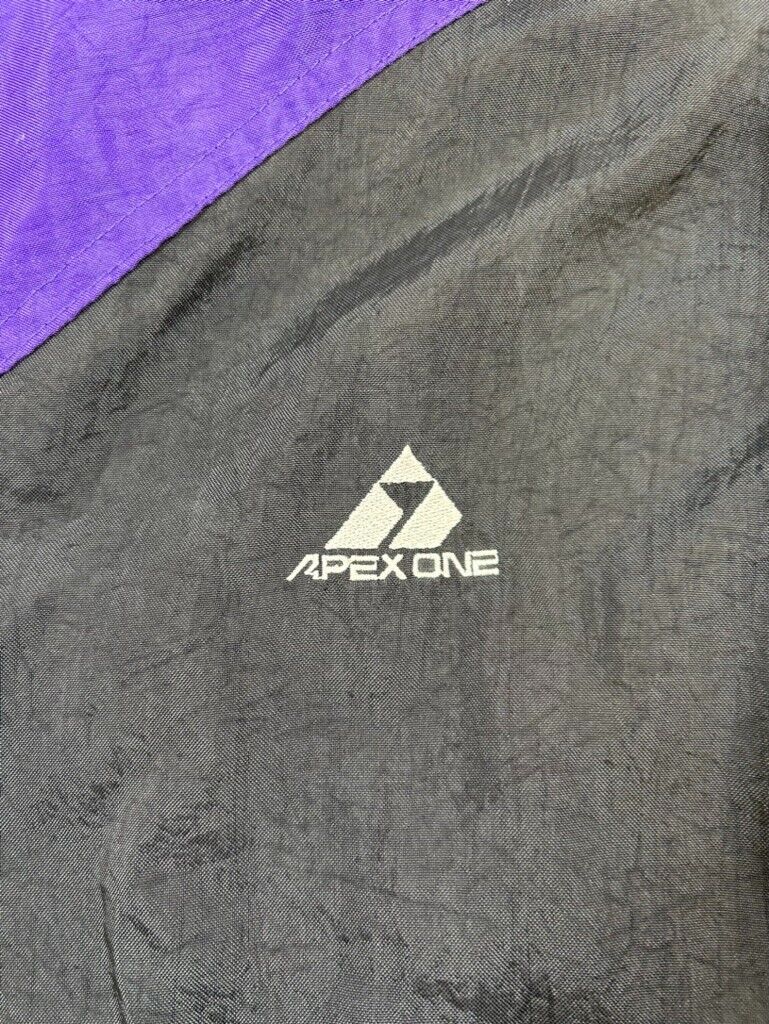 Vintage 90s Colorado Rockies MLB Apex One Nylon Full Zip Jacket Size Large