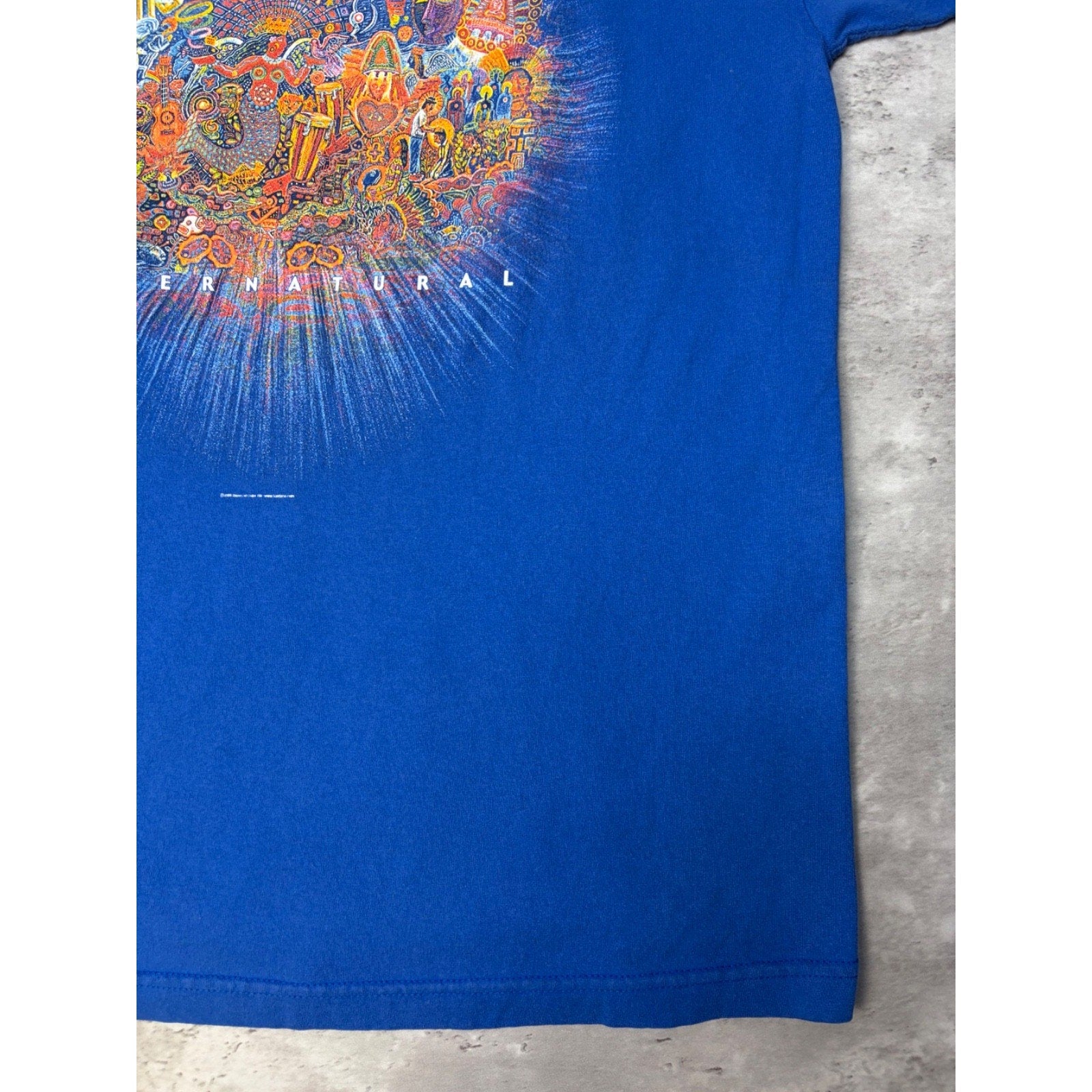 Vintage 1999 Santana Supernatural Latin Rock Band Music T-Shirt Size Large