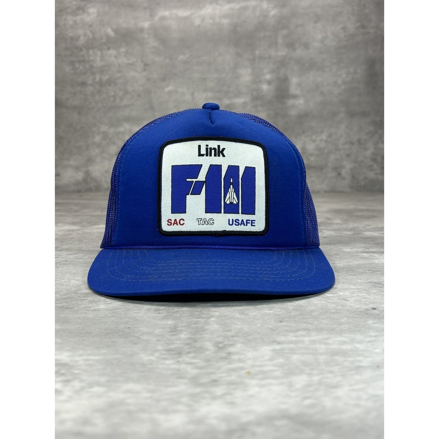 VTG 80s F-111 Military. Fighter Jet Embroidered Patch Trucker Snapback Hat OSFA