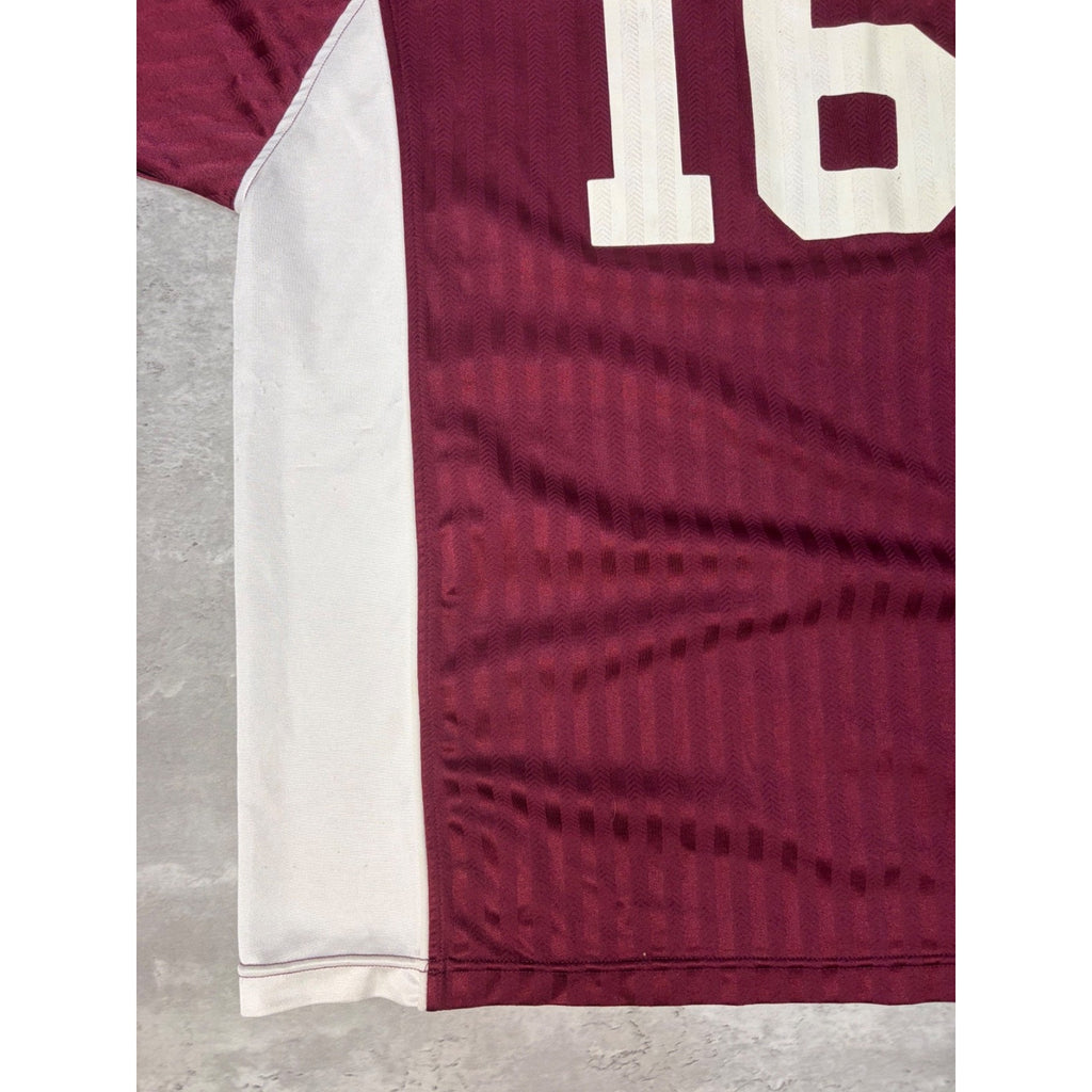 Vintage 90s Adidas Embroidered Logo #16 Two Tone Soccer Jersey Size XL