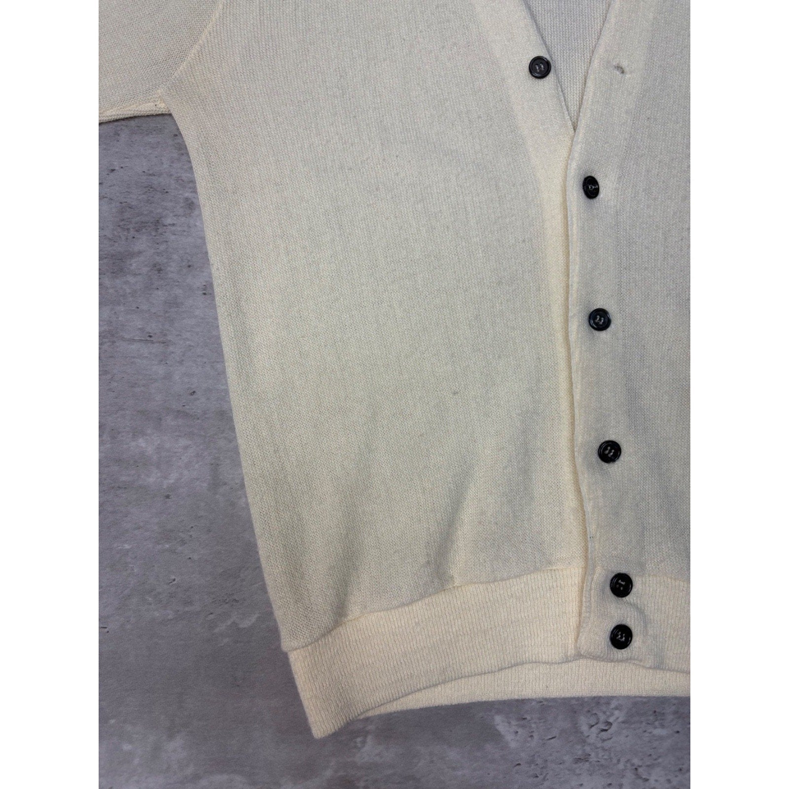 Vintage Lacoste Embroidered Logo Button Up Cardigan Sweater Size Medium