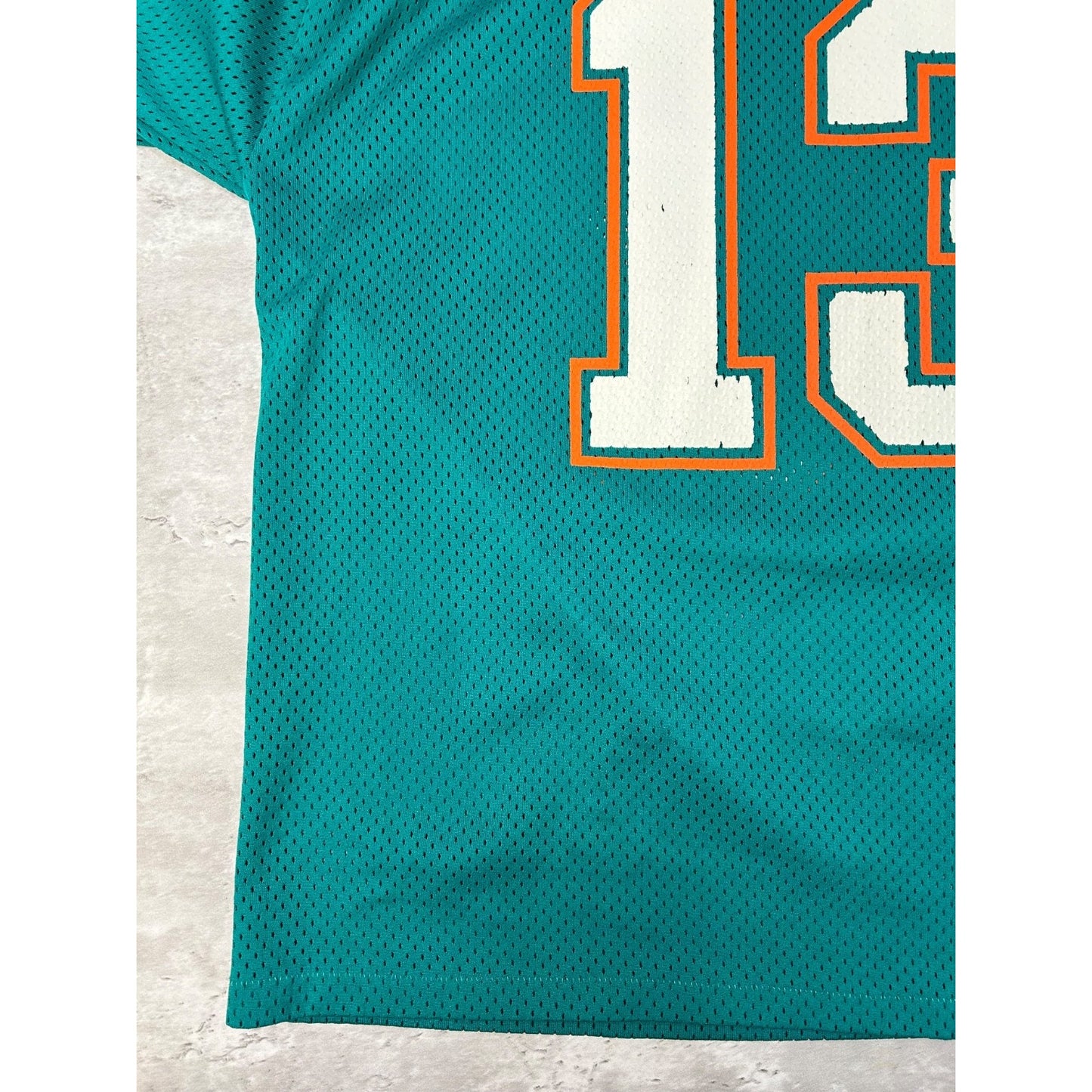Vintage 90s Dan Marino #13 Miami Dolphins NFL Logo 7 Jersey Size Large