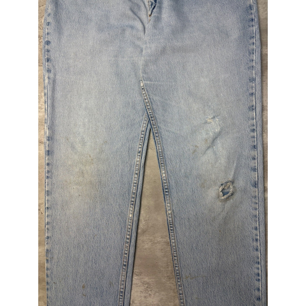 Vintage Levis 512 Red Tab Slim Fit Light Wash Denim Pants Size 33