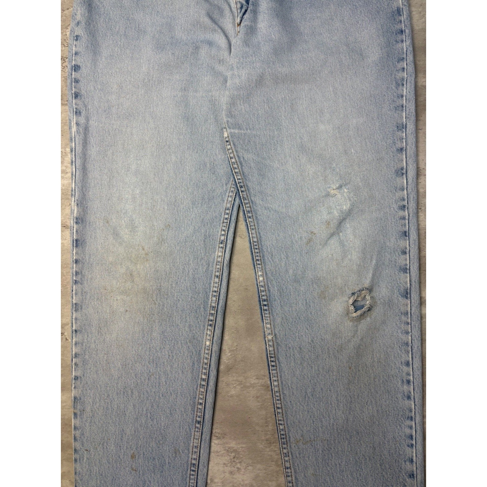 Vintage Levis 512 Red Tab Slim Fit Light Wash Denim Pants Size 33