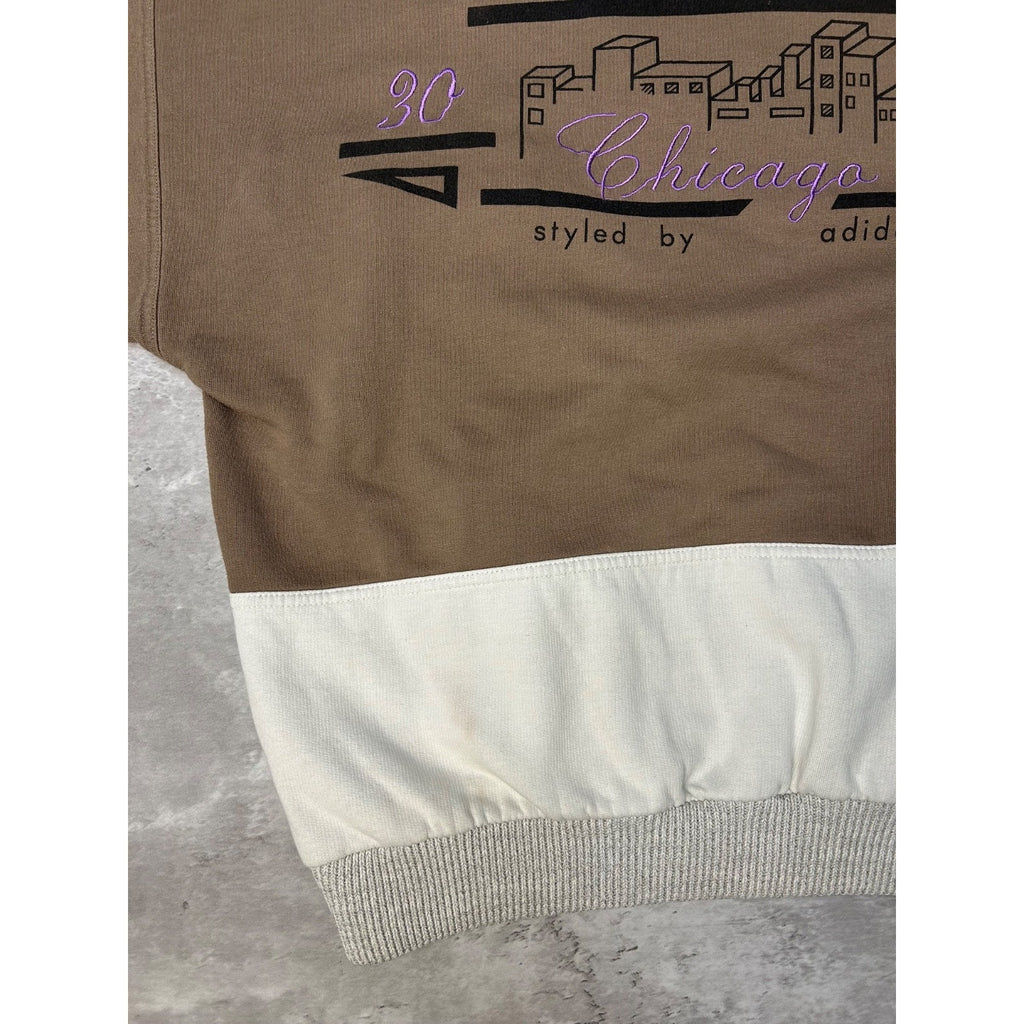 80s Adidas Chicago In The 30s Style By Adidas Graphic Sweatshirt Size Medium