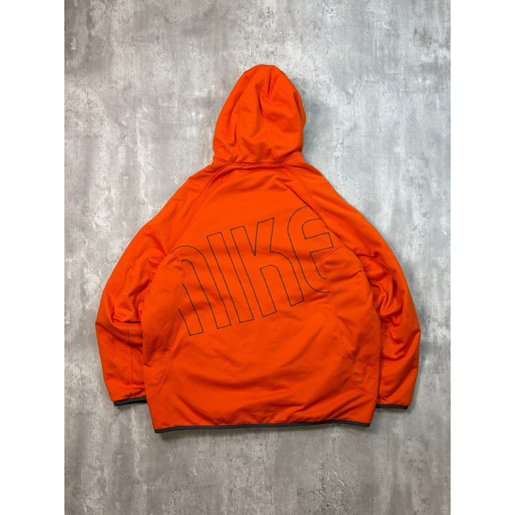 Vintage 2000s Nike Embroidered Swoosh Hooded Reversible Jacket Size 2XL