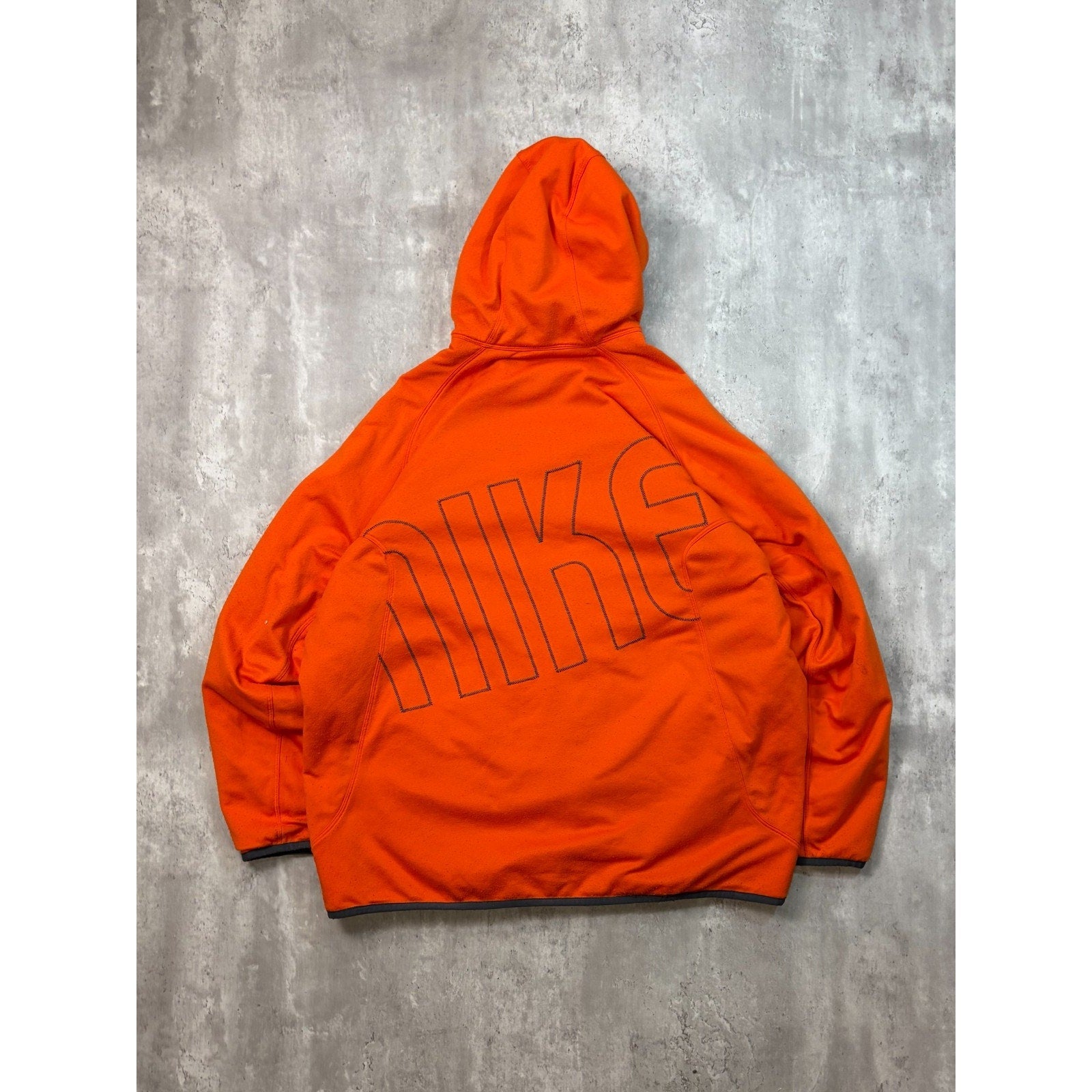 Vintage 2000s Nike Embroidered Swoosh Hooded Reversible Jacket Size 2XL