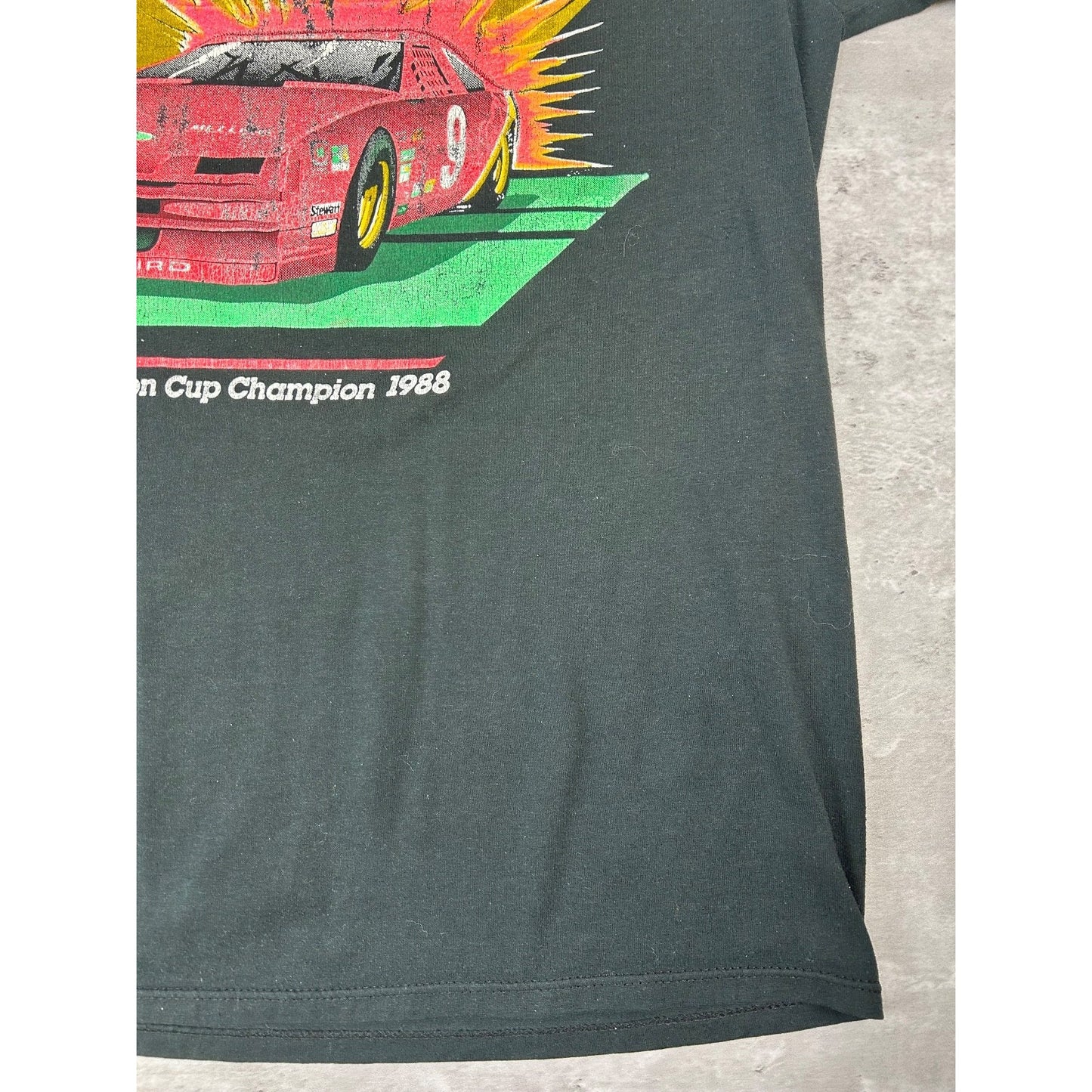 Vintage 1988 Bill Elliott #9 Nascar Winston Cup Champion Graphic T-Shirt Size XL
