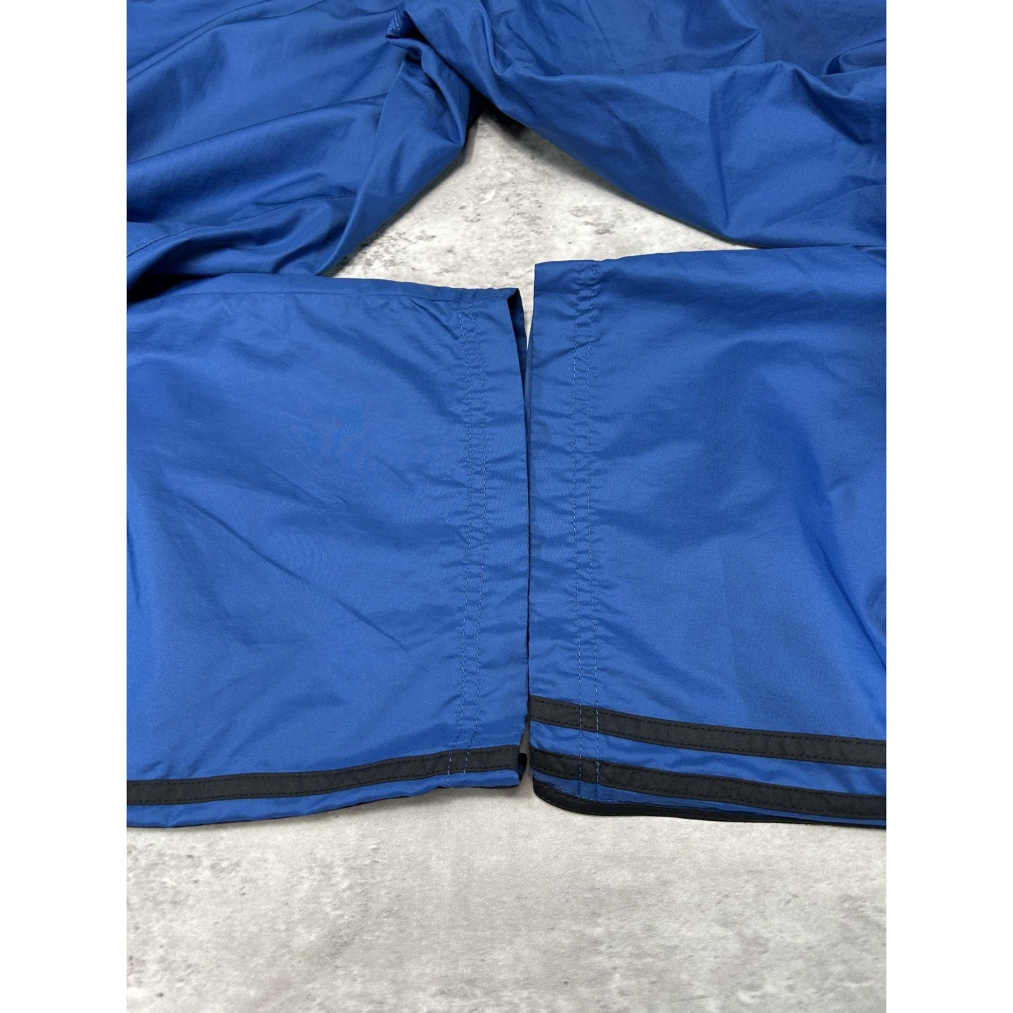 Vintage 90s Adidas Embroidered Logo Nylon Track Pants Size 2XL Blue