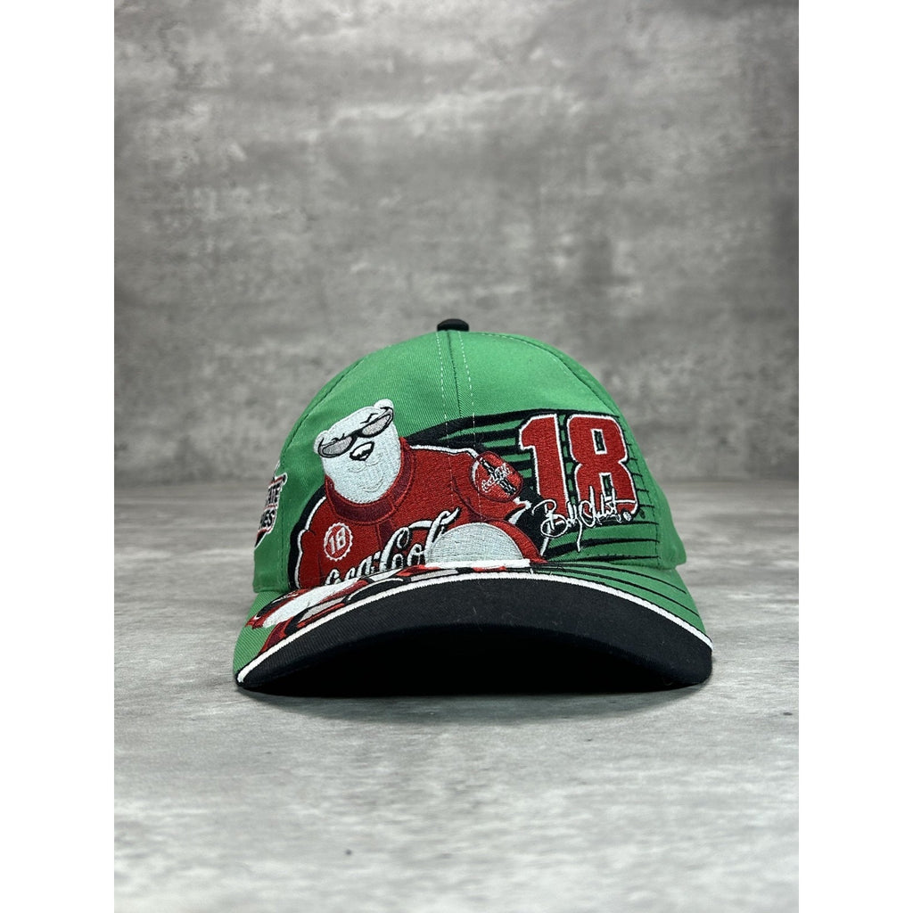 Vintage 90s Bobby Labonte #18 Nascar Interstate Racing Snapback Hat OSFA