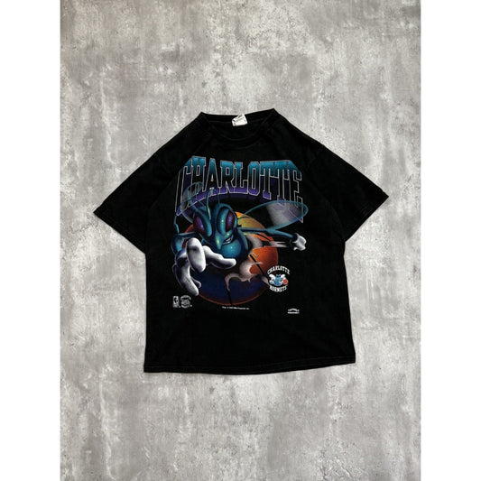 Vintage 1994 Charlotte Hornets NBA Chest Buster Basketball T-Shirt Size XL