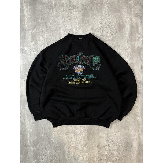 Vintage 1997 Green Bay Packers NFL Super Bowl XXXI Champs Sweatshirt Size XL