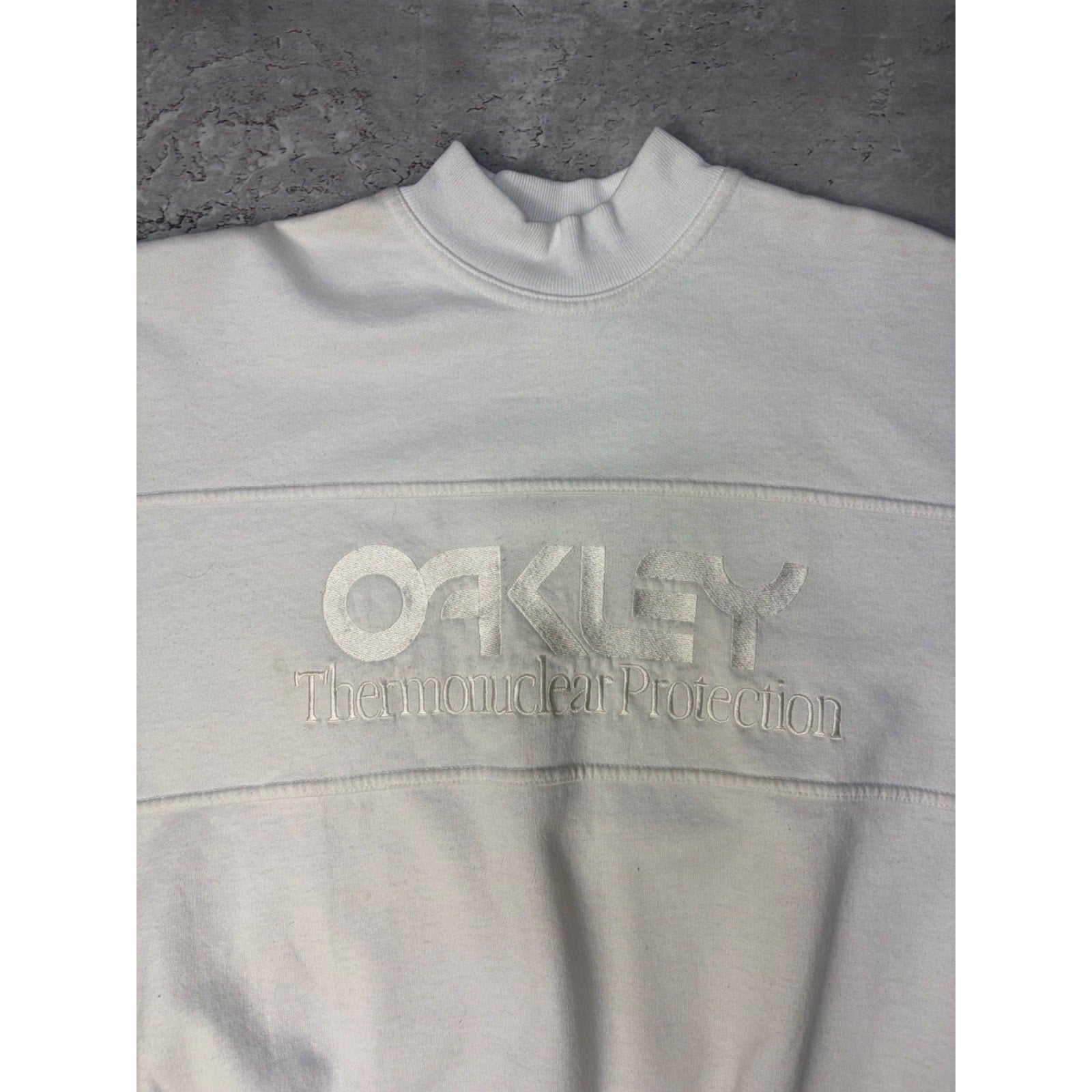 Vintage 80s/90s Oakley Thermonuclear Dynamics Tonal Sweatshirt Size Medium