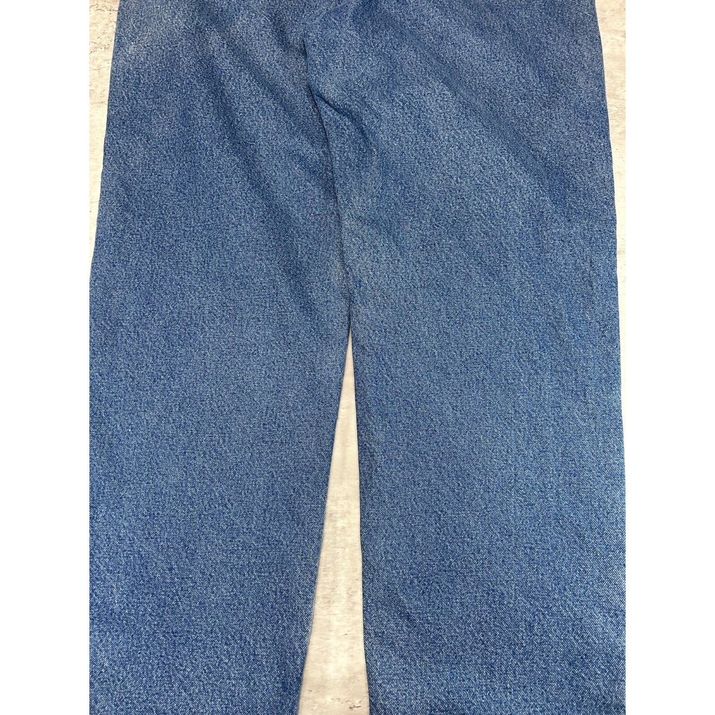 Vintage Carhartt Fleece Lined Canvas Workwear Medium Wash Denim Pants Size 40