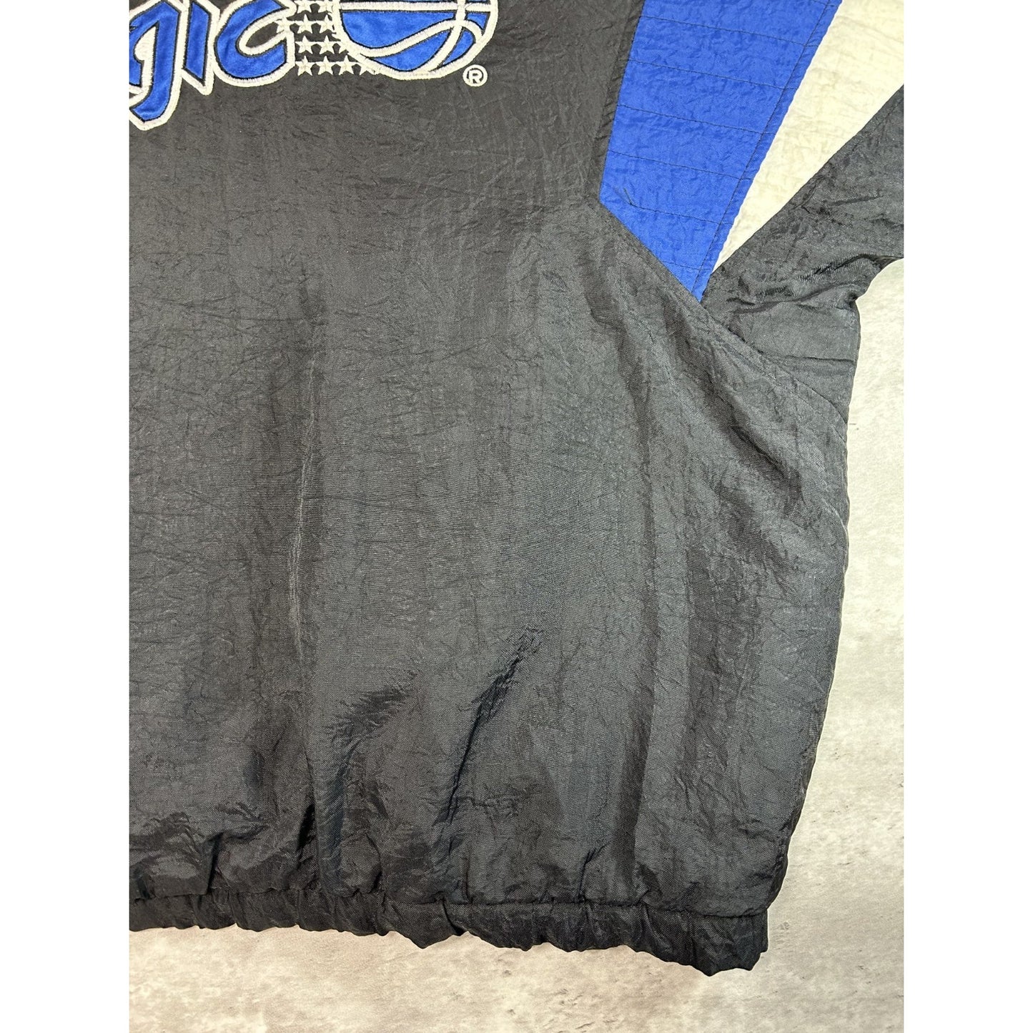 Vintage 90s Orlando Magic NBA Insulated Starter 1/2 Zip Pullover Jacket Sz Large