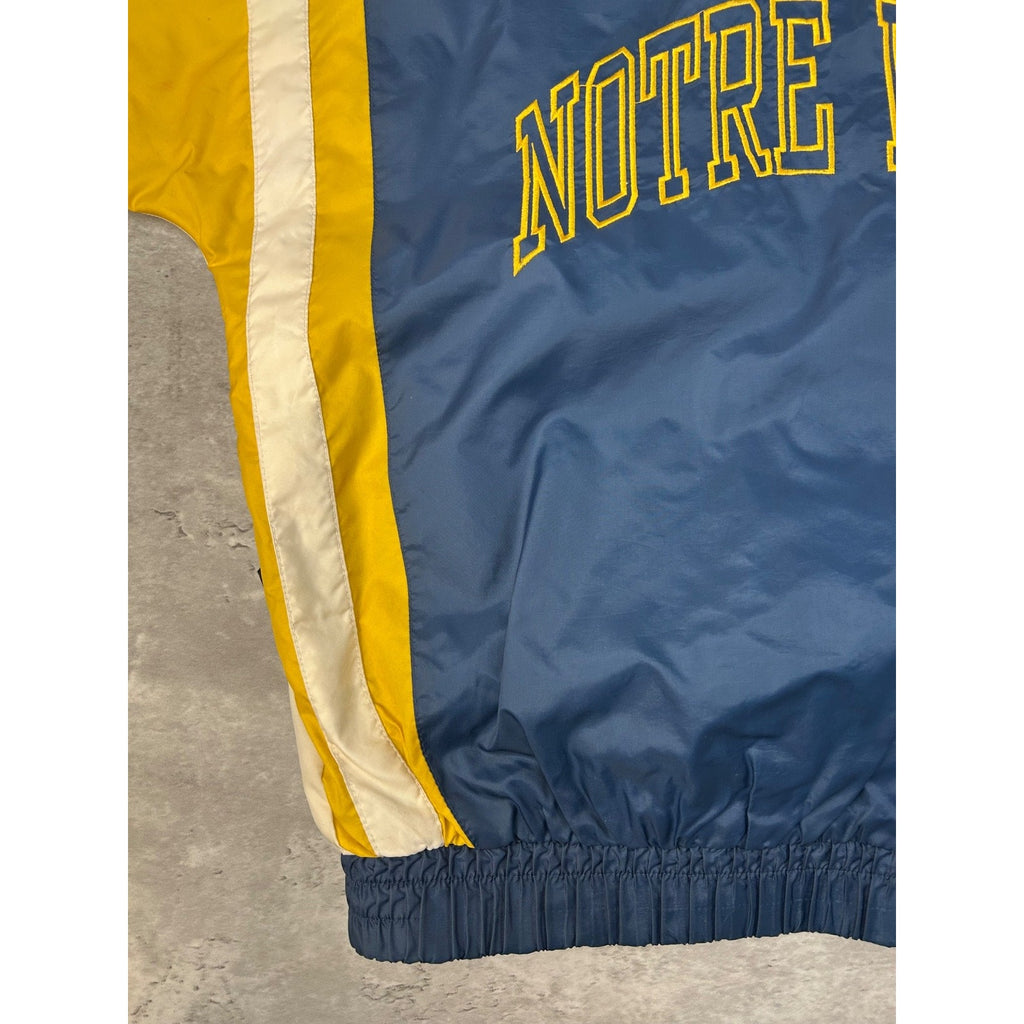 Vintage 90s Notre Dame Fighting Irish NCAA Starter Windbreaker Jacket Sz Medium