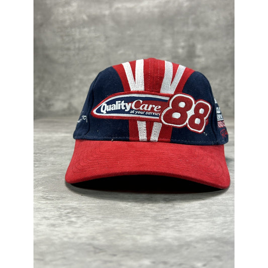Vintage Dale Jarrett #88 Nascar Embroidered Logo Spellout Strapback Hat OSFA