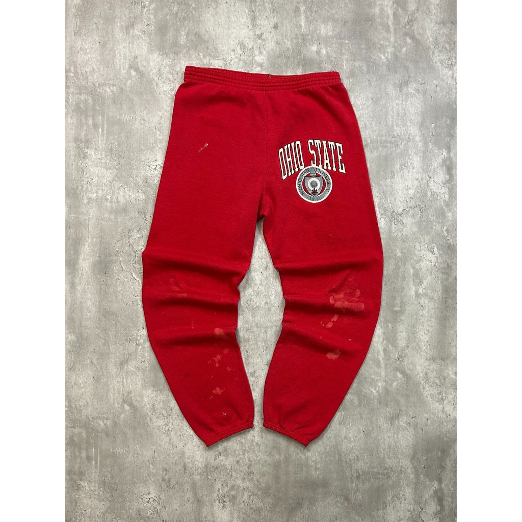 Vintage 90s Ohio State Buckeyes NCAA Collegiate Crest Sweat Pants Size Medium