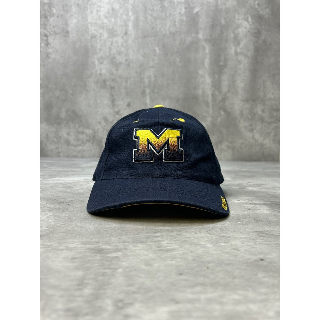 Vintage Michigan Wolverines NCAA Embroidered Logo Strapback Hat OSFA