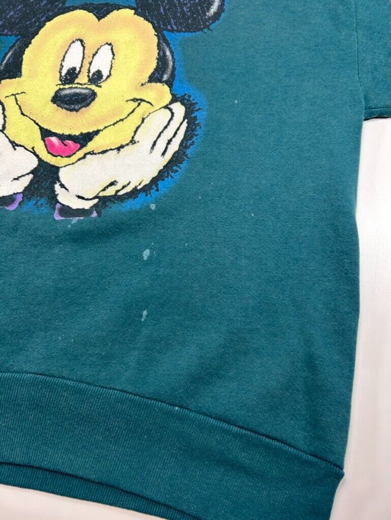 Vtg 90s Disney Mickey Mouse Florida Cartoon Character Graphic Sweatshirt Large