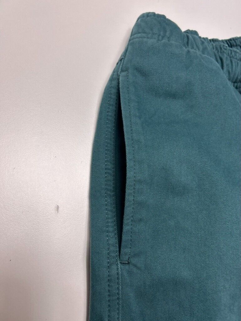 2000s Stussy Elastic Stuff Cotton Chino Style Pants Size Medium Teal