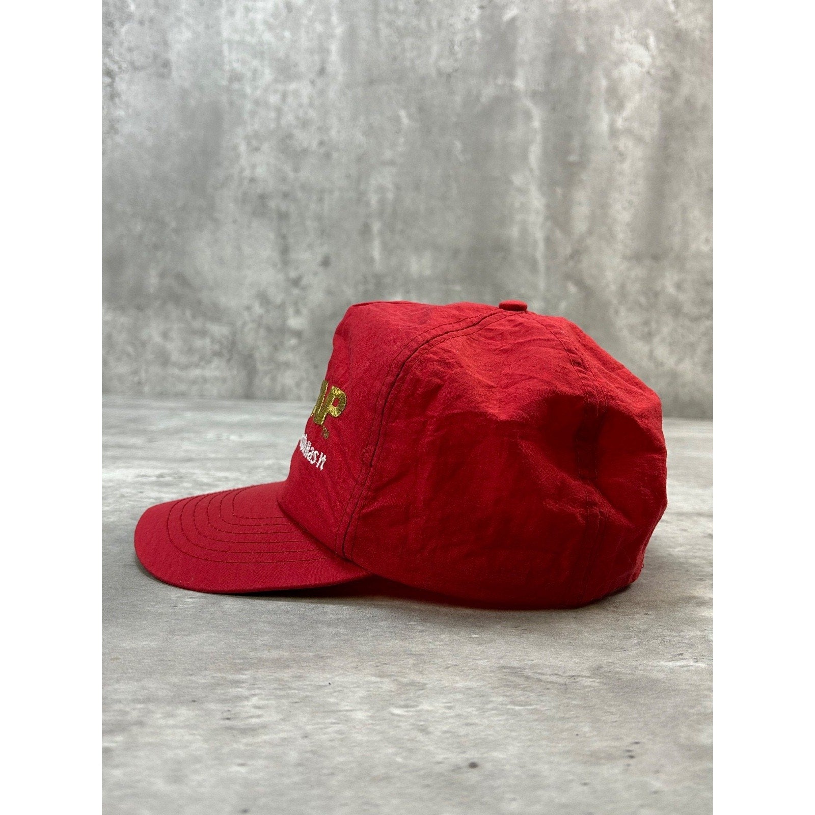 Vintage 90s Winston Cigarettes The Wrap Embroidered Spellout Snapback Hat OSFA