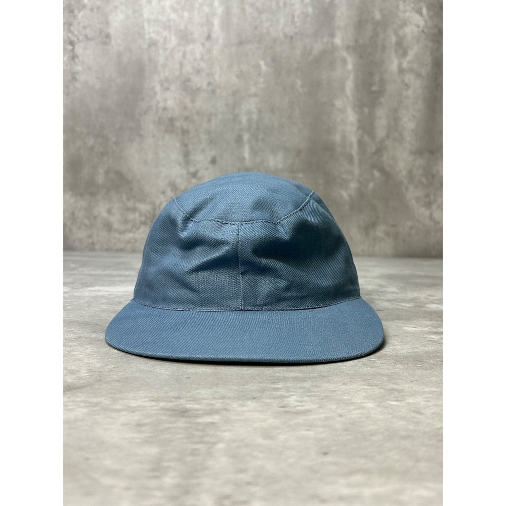 Vintage 1969 5 Panel Steel Blue Fitted Hat Size 7
