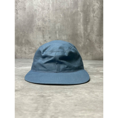 Vintage 1969 5 Panel Steel Blue Fitted Hat Size 7