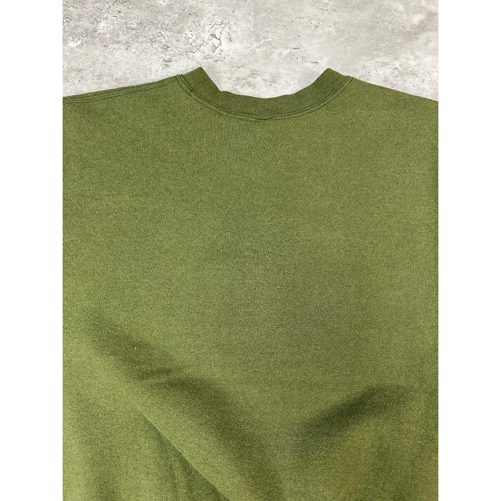 Vintage US Military USMC Graphic Crest Spellout Crewneck Sweatshirt Size Medium