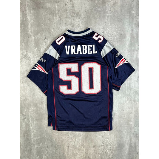 Vintage Mike Vrabel #50 New England Patriots NFL Football Jersey Size Small