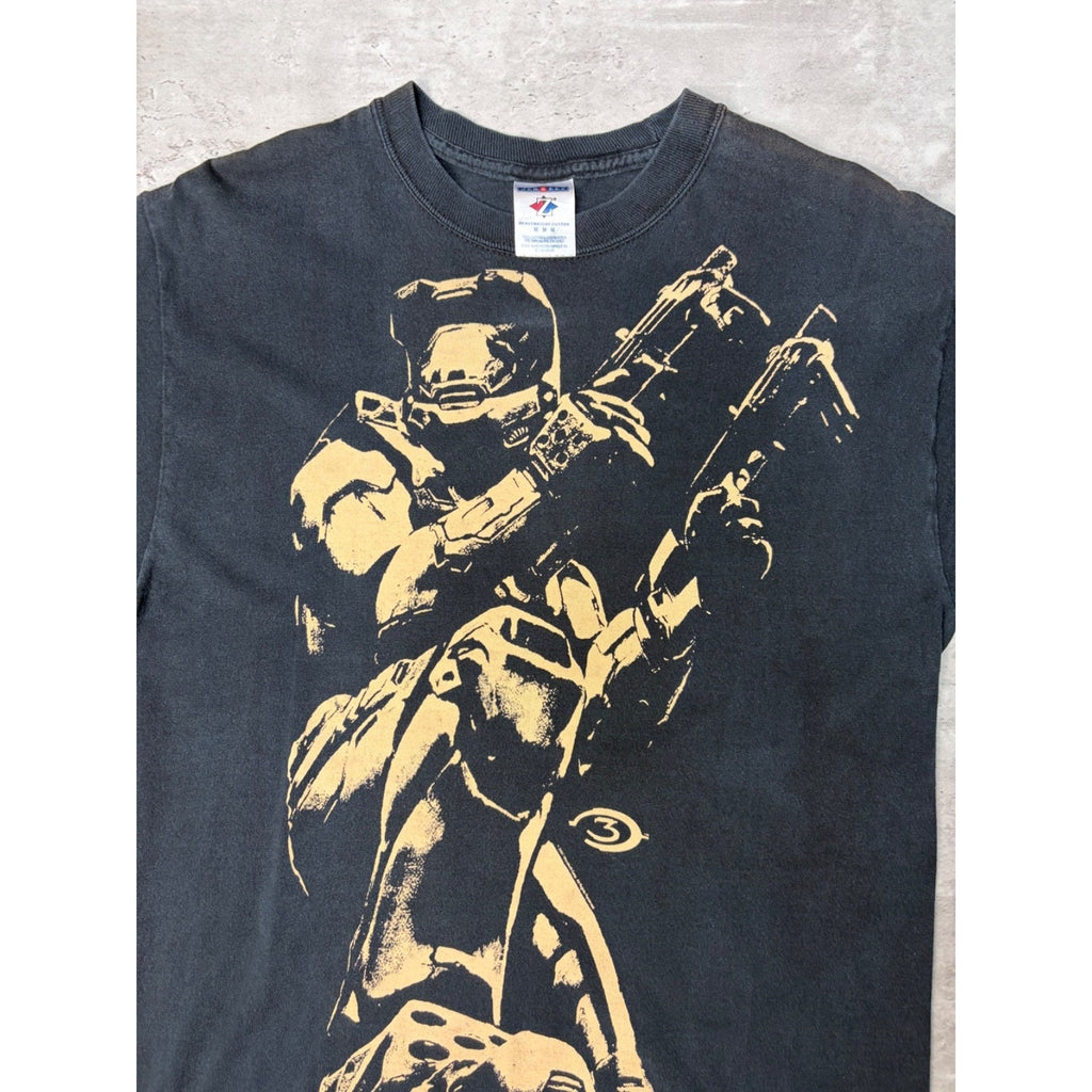 Vintage 2007 Halo 3 Master Chief Video Game Graphic T-Shirt Size Medium