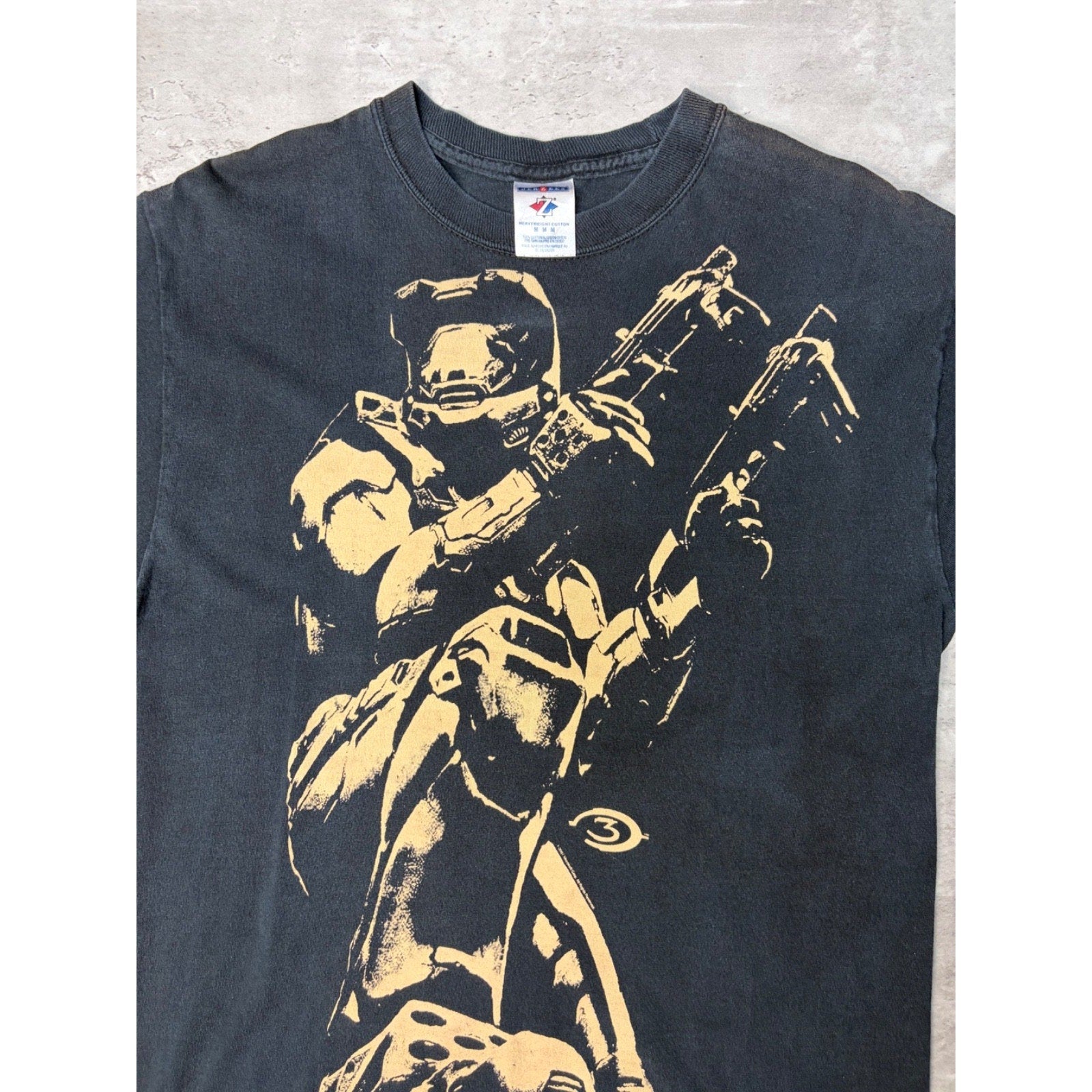 Vintage 2007 Halo 3 Master Chief Video Game Graphic T-Shirt Size Medium