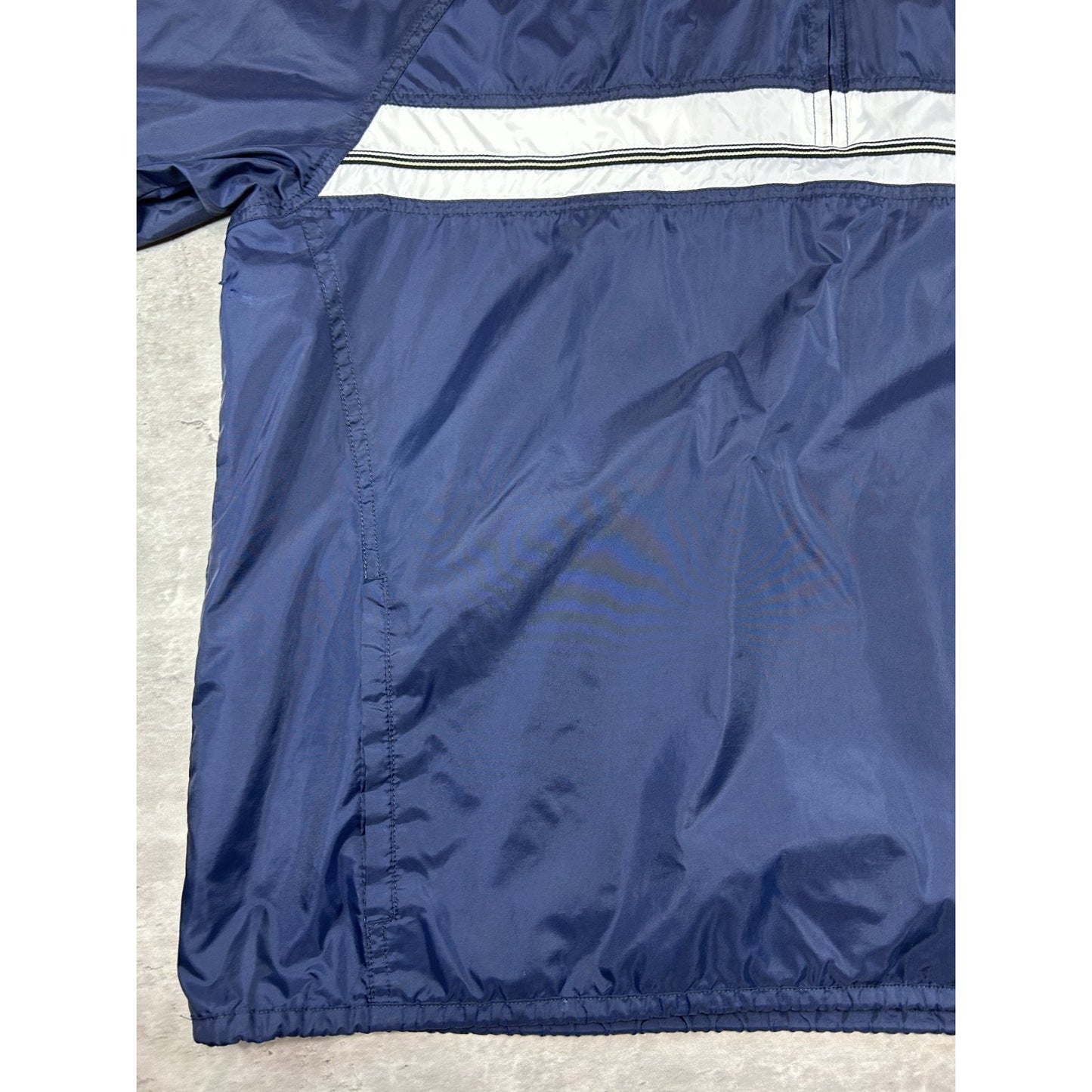 Vintage YOUTH 2000s Nike Embroidered Swoosh Nylon 1/2 Zip Windbreaker Jacket XL
