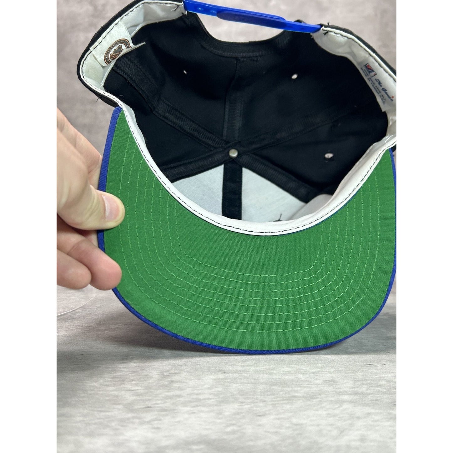 Vintage 90s Tampa Bay Lightning NHL Embroidered Logo Snapback Hat OSFA