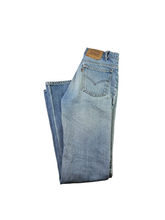 Vintage 1996 Levis 517 Orange Tab Light Wash Denim Pants Size 30W Blue