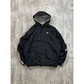 Vintage Adidas Embroidered Logo Nylon Full Zip Hooded Jacket Size Large